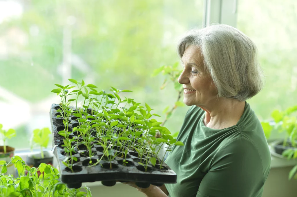 hobbies older women gardening