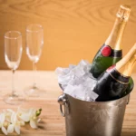 how to paint a champagne bottle