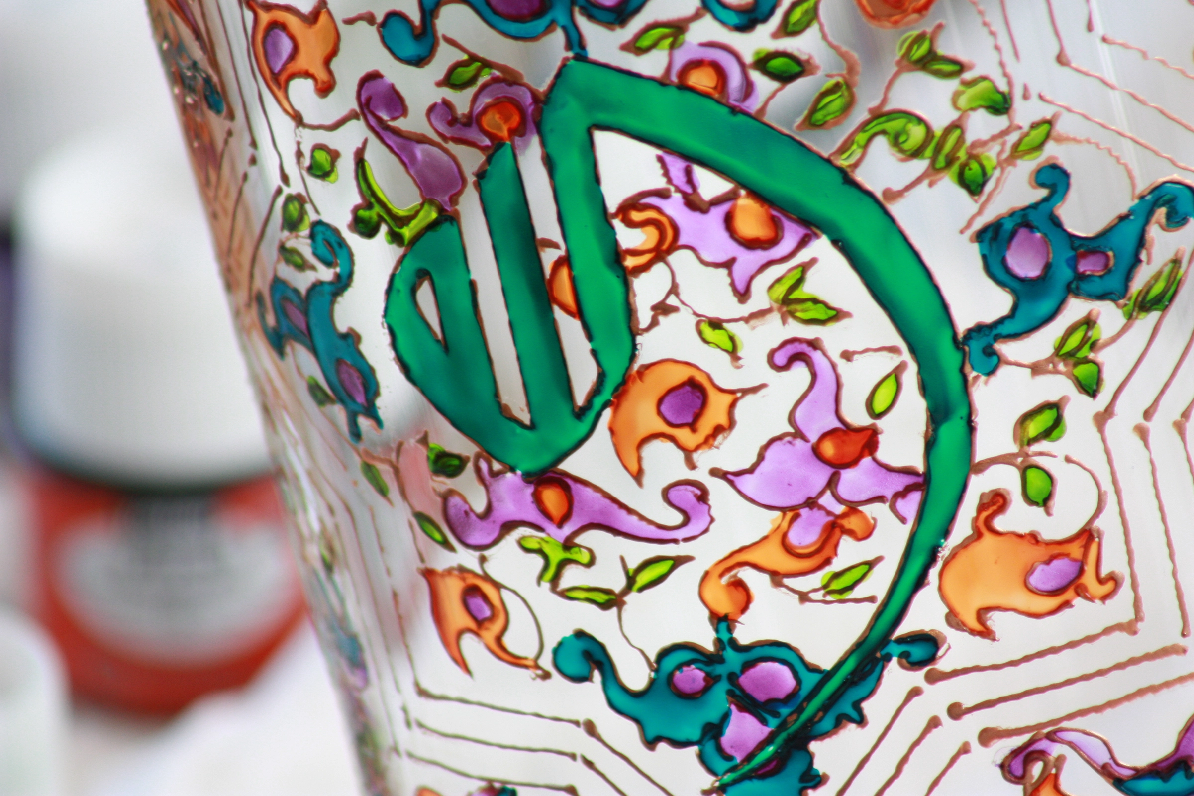 how to paint a champagne bottle